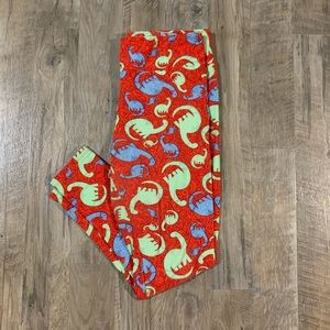 LuLaRoe Tall & Curvy dinosaur leggings